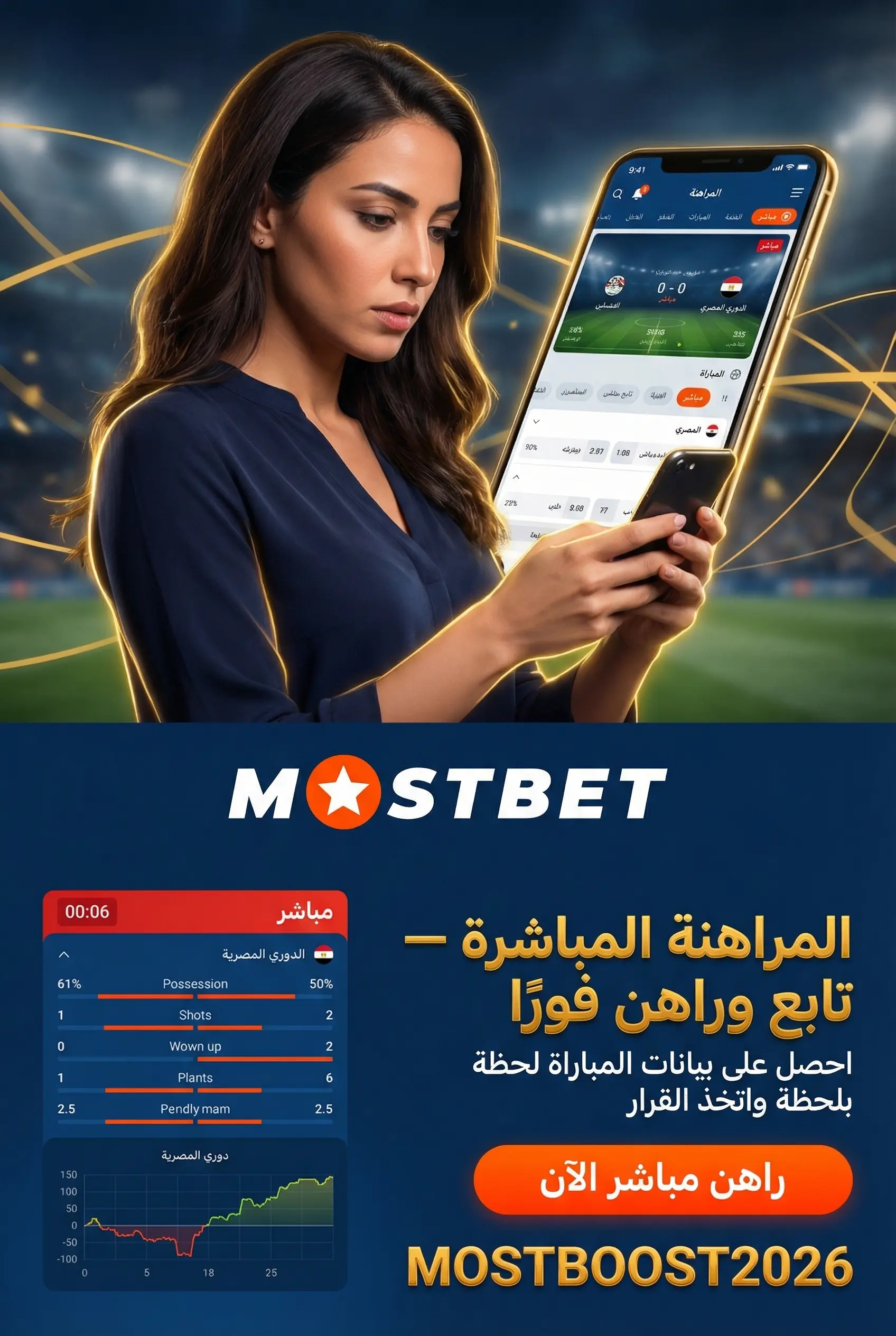 شرح المراهنة المباشرة في Mostbet